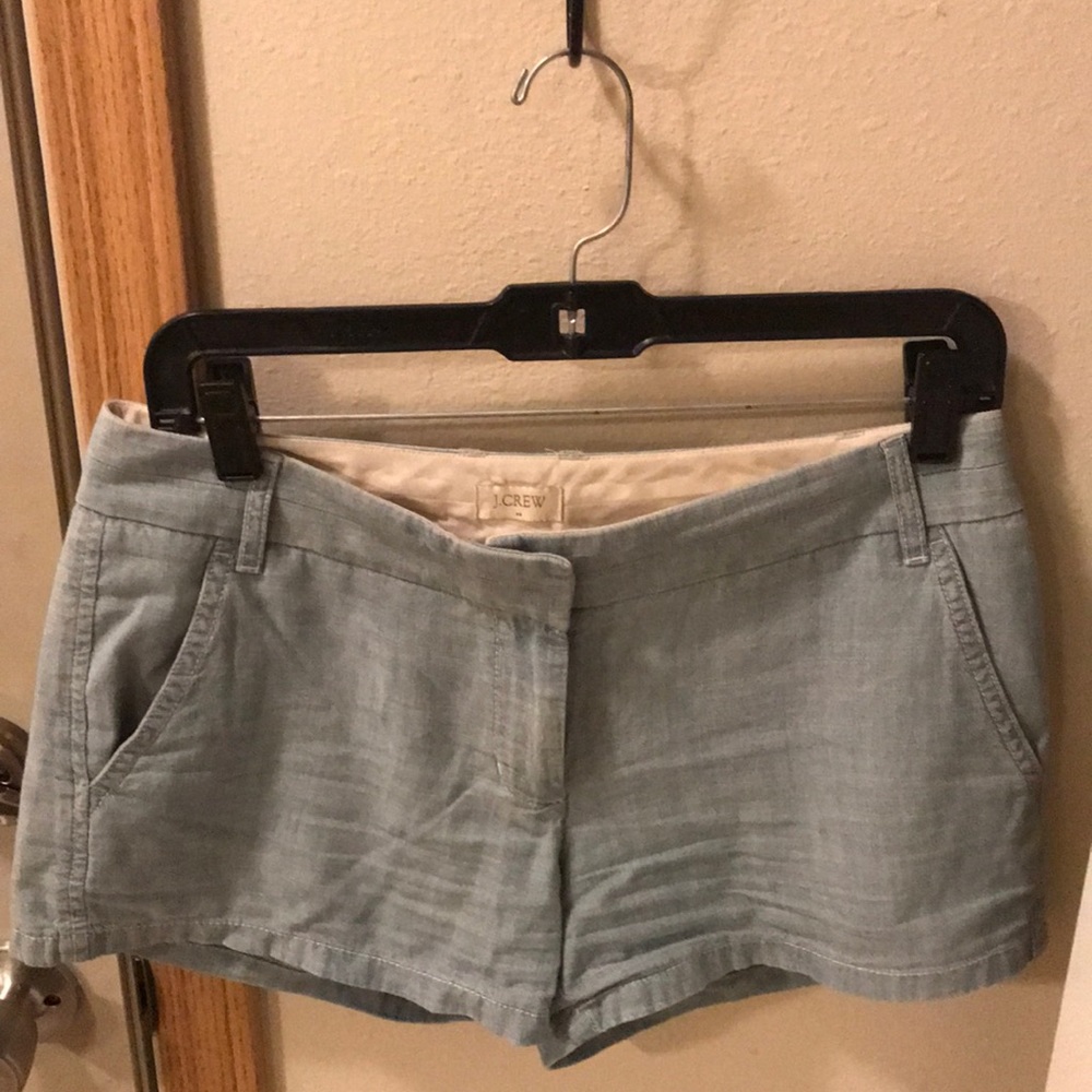J. Crew Chambray Shorts Size 2